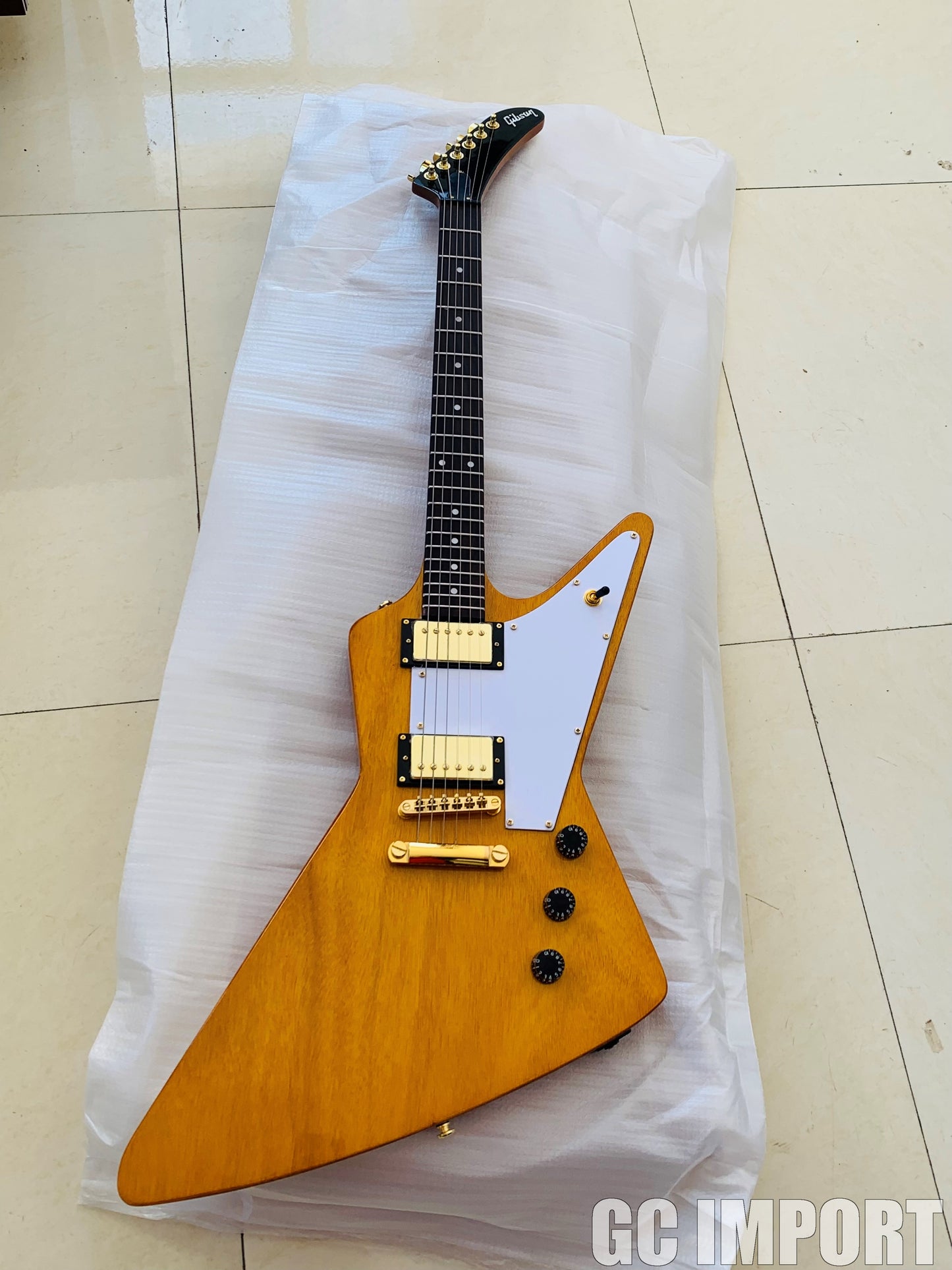 Gibson Explorer 1958 Korina Antique Natural Chinese Replica